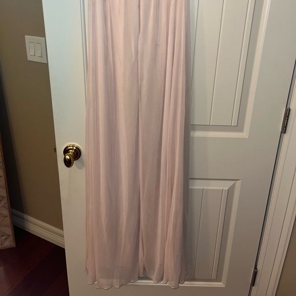 Light pink formal prom party long dress great condition worn 1 time size 3 - Picture 4 of 6